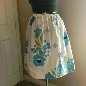HANDMADE UPCYCLED BIG FLOWER SKIRT BEST FITS L-XL